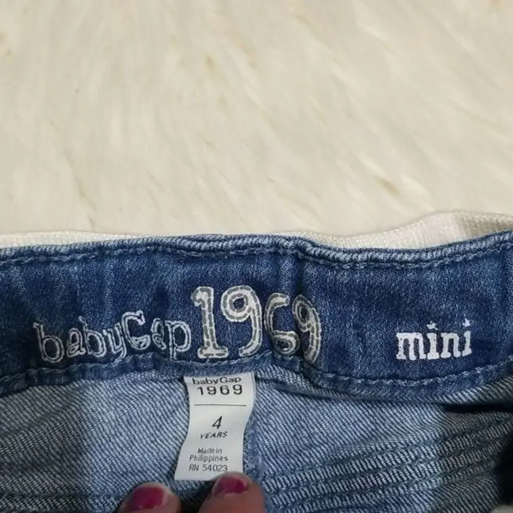 Baby Gap Blue Denim Mini Skirt with belt